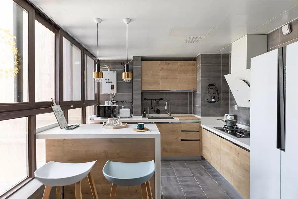 92㎡簡約北歐風格新房裝修，開放式書房通透明亮！